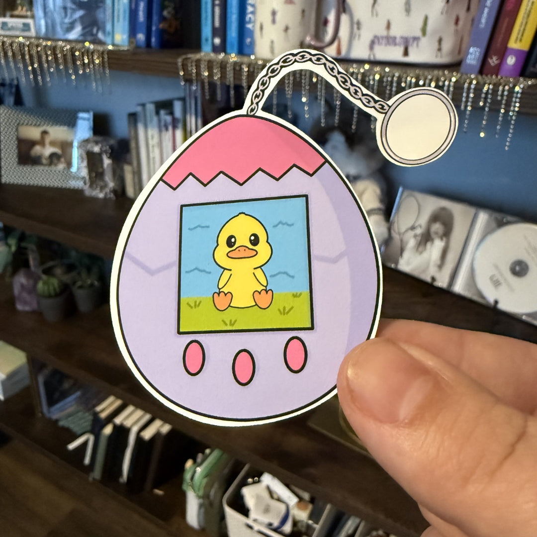 Digital Duckling Virtual Pet | Vinyl Sticker