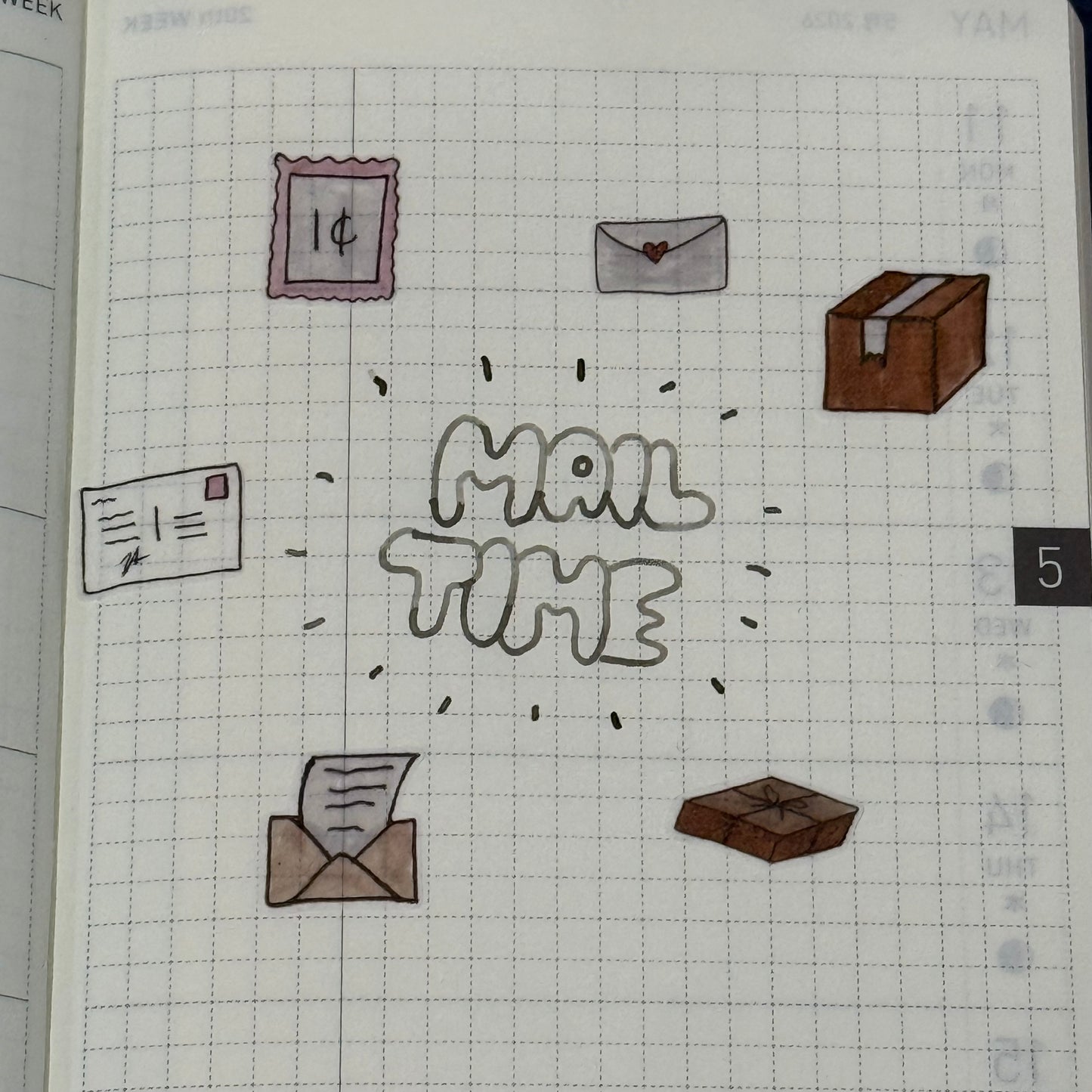 Mail Time | Washi Sticker Sheet