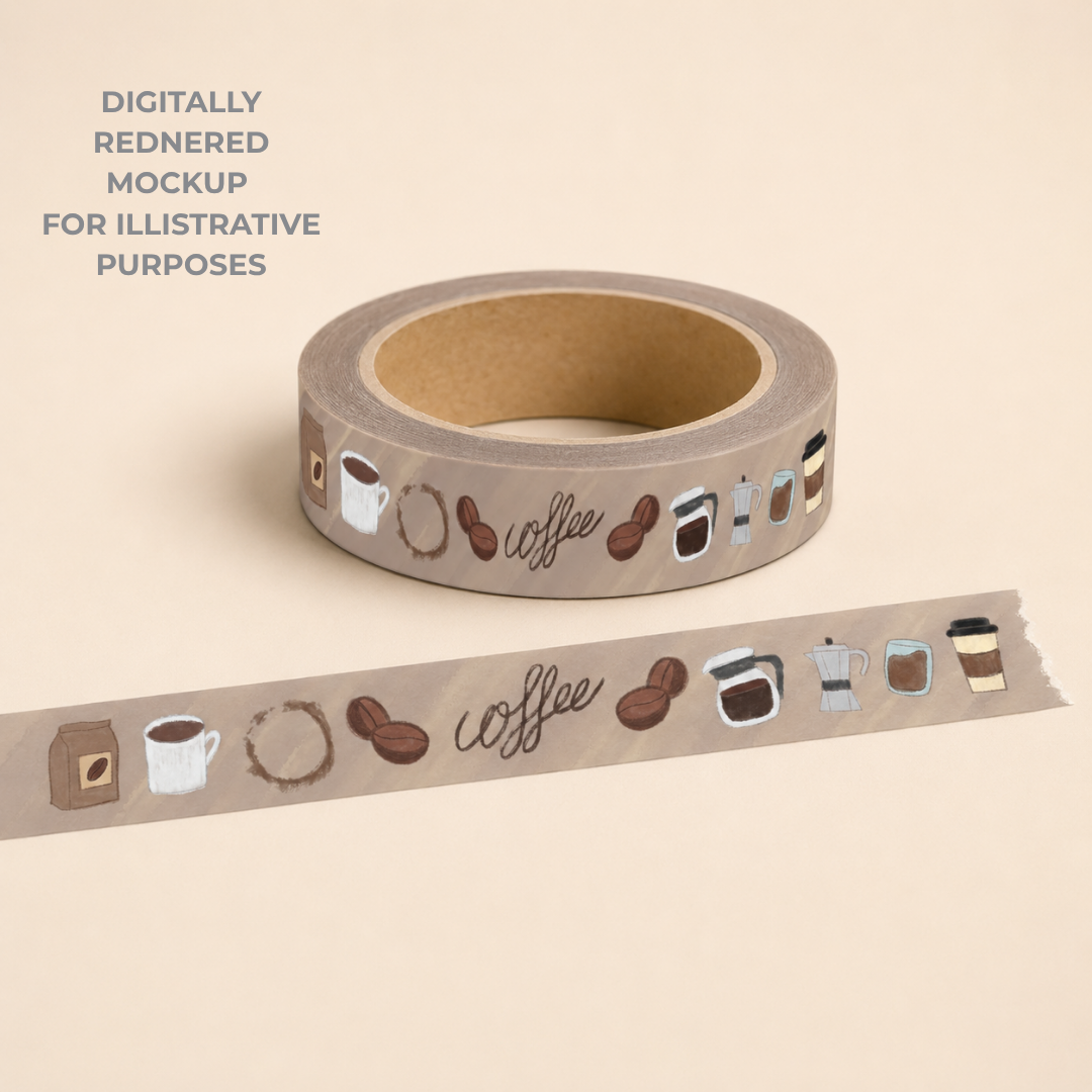 (PRE-ORDER) Coffee Lovers | Washi Tape