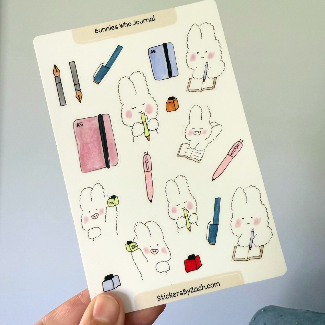 Bunnies Who Journal | Sticker Sheet