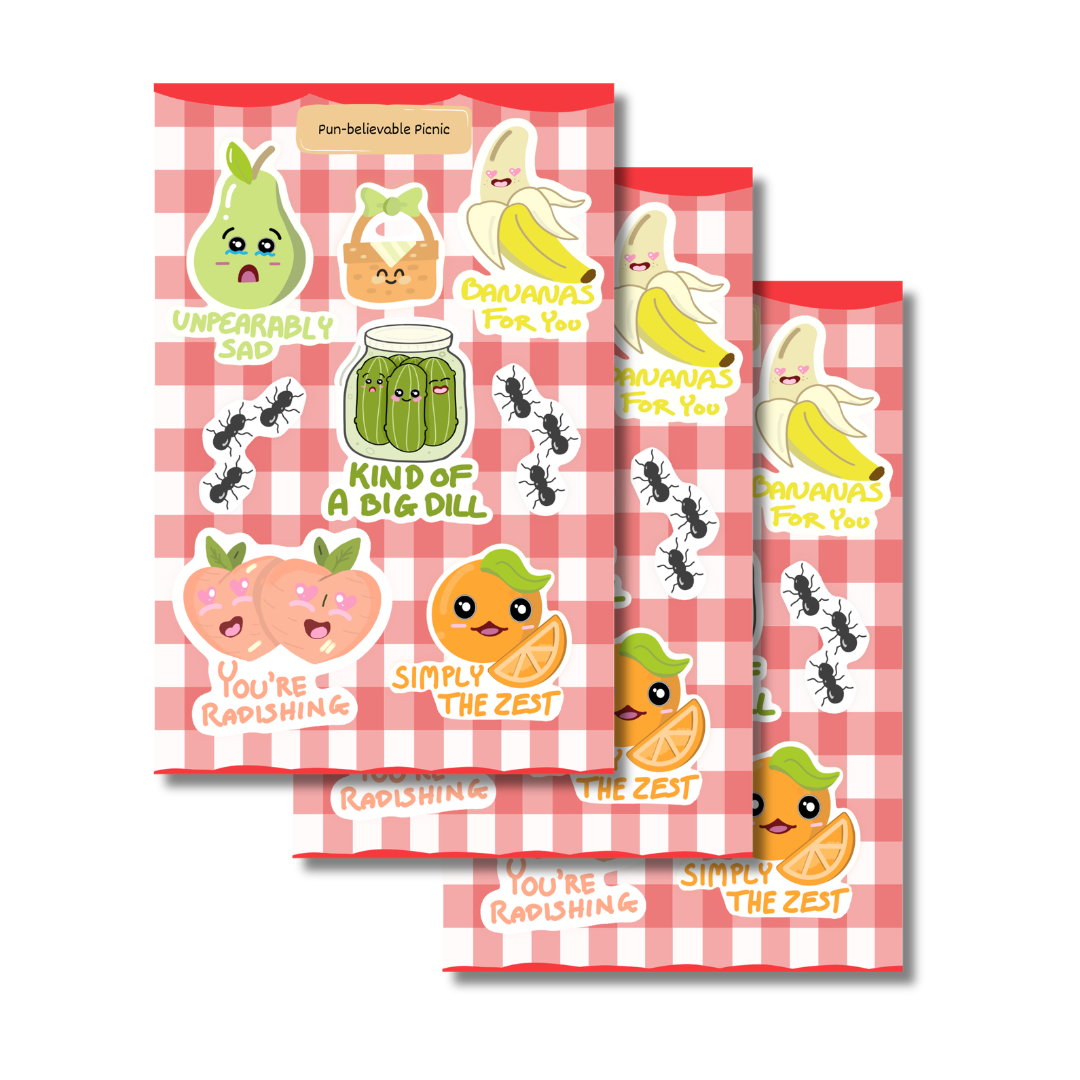 Pun-believable Picnic Sticker Sheet