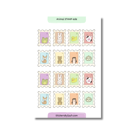 Animal STAMP-ede | Translucent Sticker Sheet
