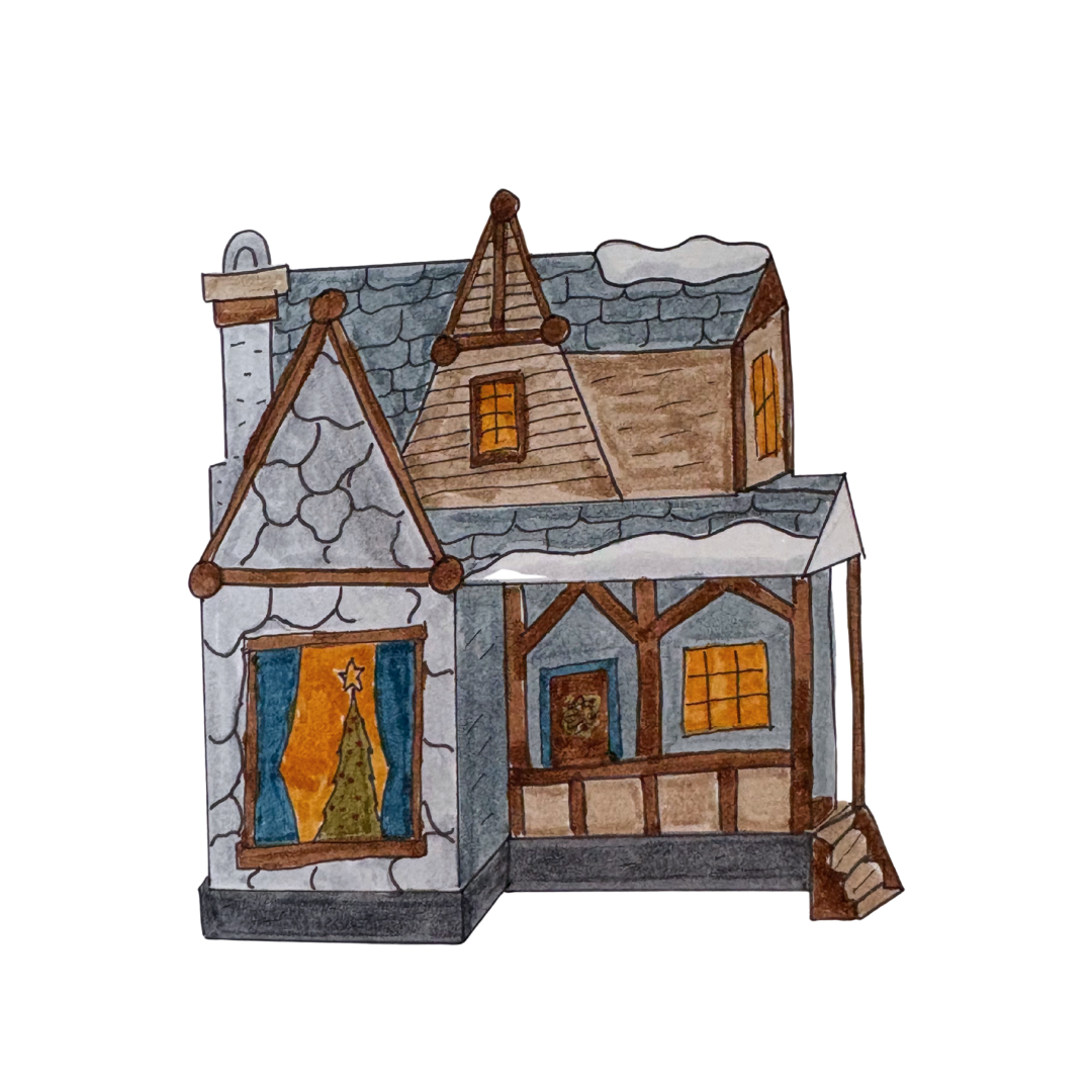 Holiday Village Sticker Sheet