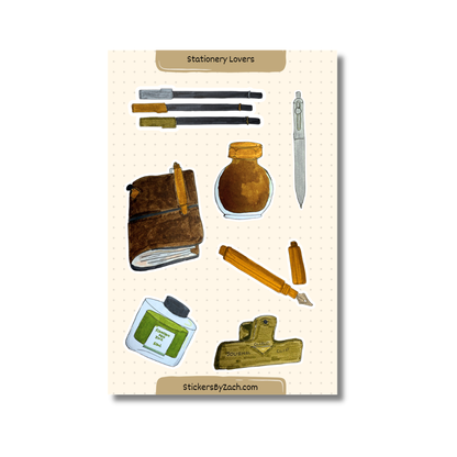 Stationery Lover | Sticker Sheet