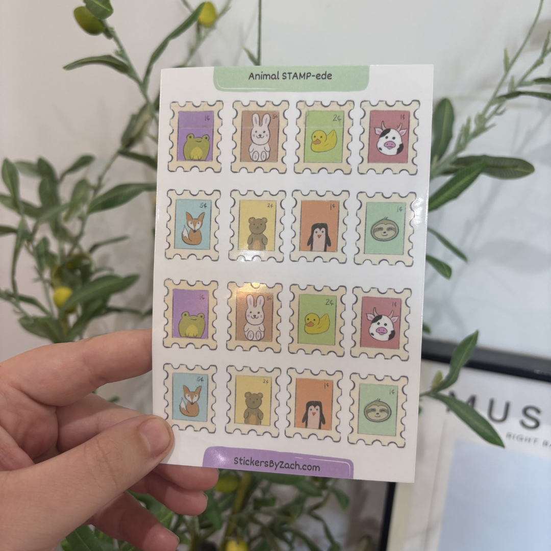 Animal STAMP-ede | Translucent Sticker Sheet
