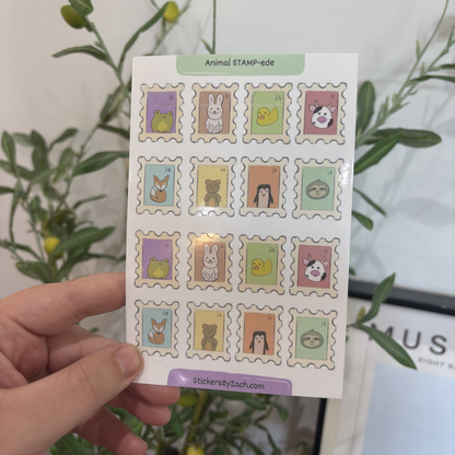 Animal STAMP-ede | Translucent Sticker Sheet