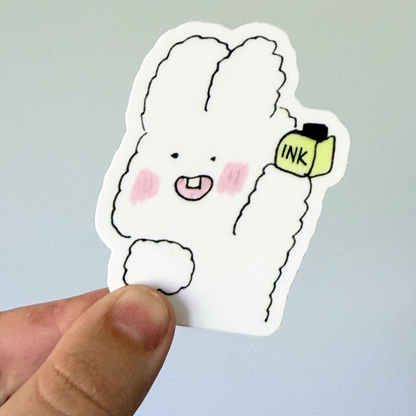 Bunny & Ink | Single Sticker