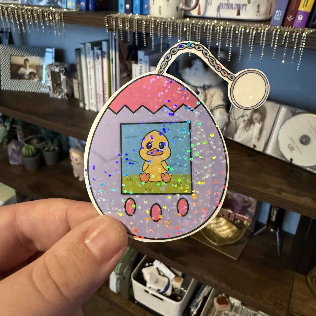 Digital Duckling Virtual Pet | Vinyl Sticker