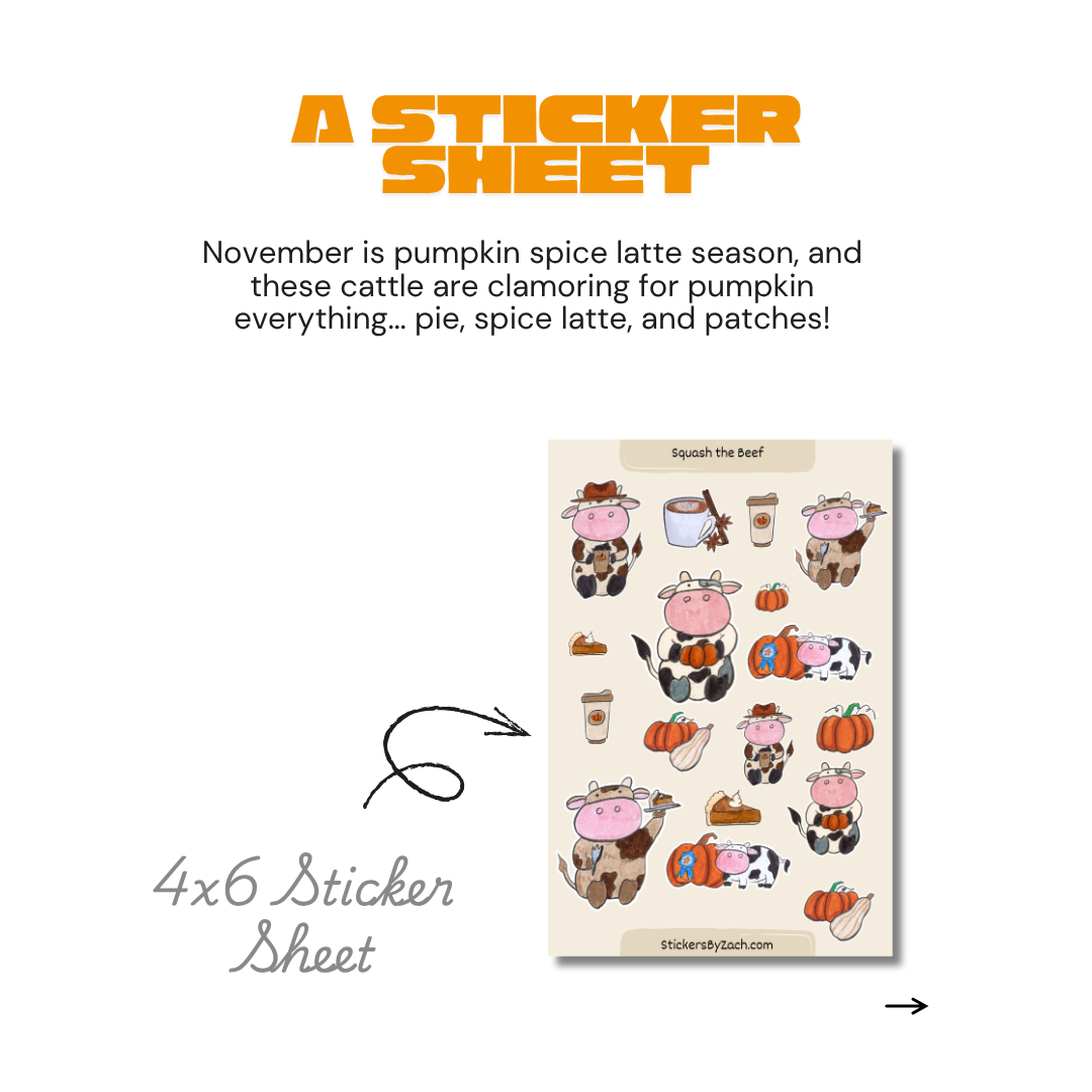November Sticker Club | Squash the Beef