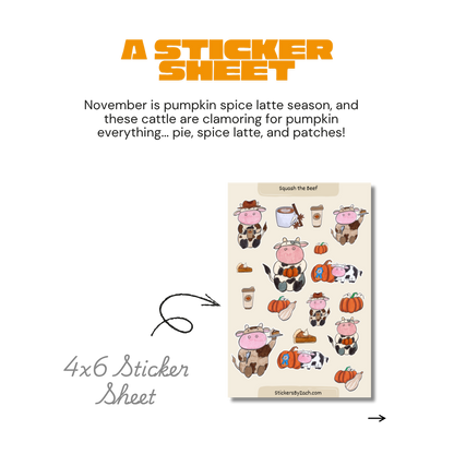 November Sticker Club | Squash the Beef
