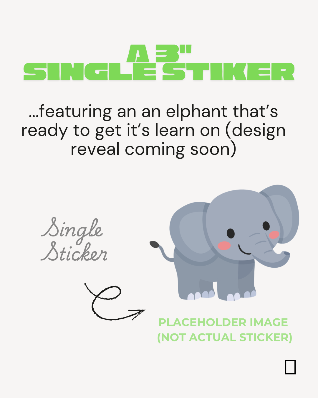 September Sticker Club | Educated Elephants