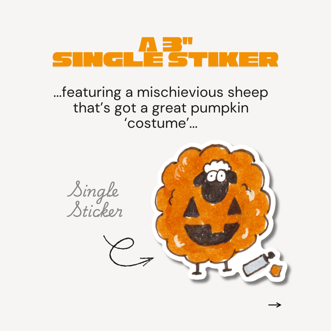 October Sticker Club | Spooky Sheep