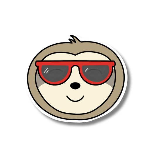 Summertime Sloth | Single Sticker