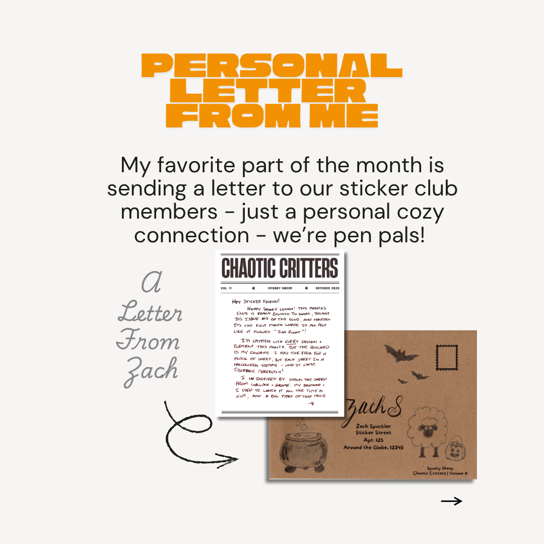 October Sticker Club | Spooky Sheep
