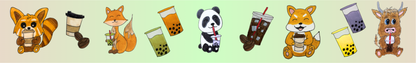 (PRE-ORDER) Animals, Coffee & Boba | Washi Tape