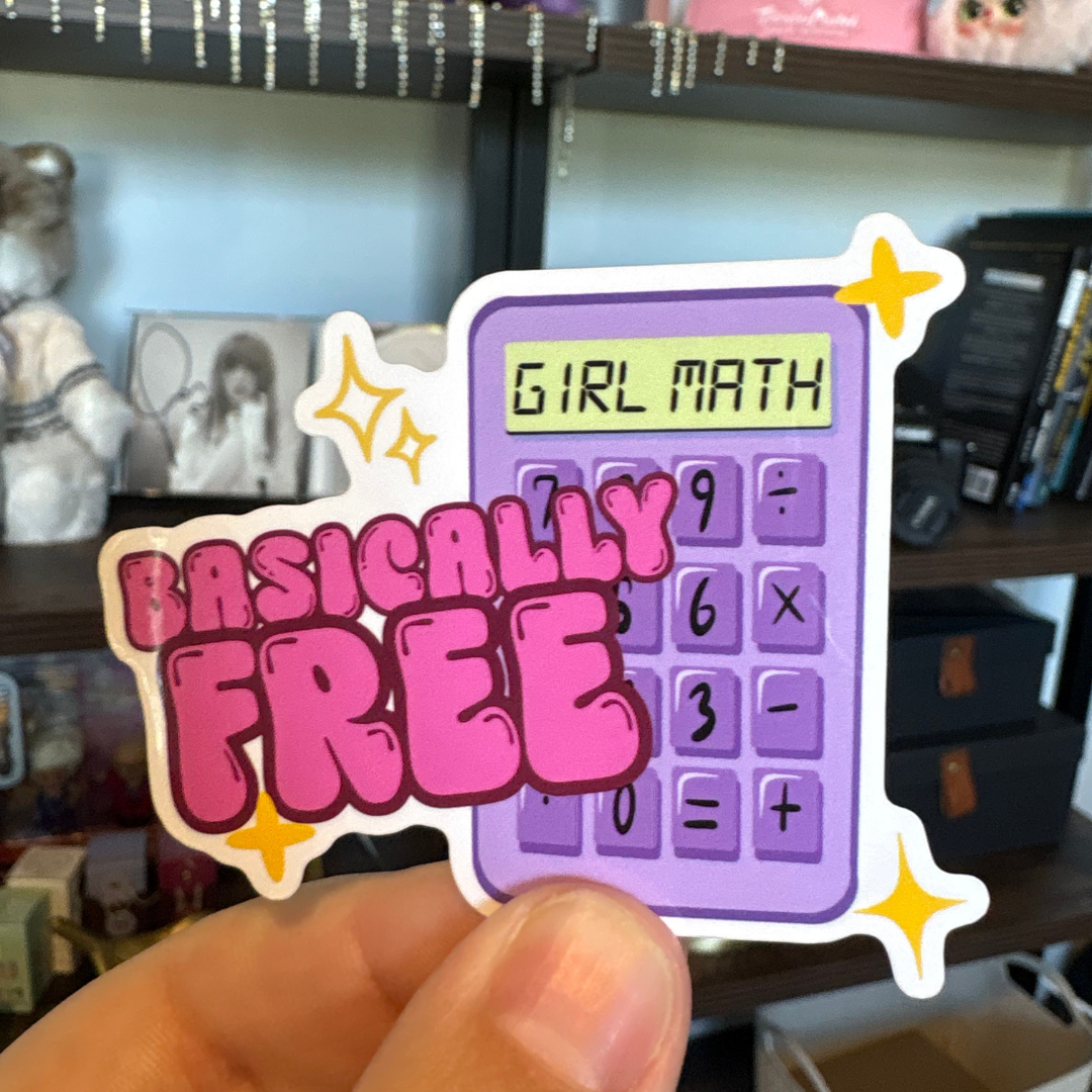 Girl Math | Single Sticker
