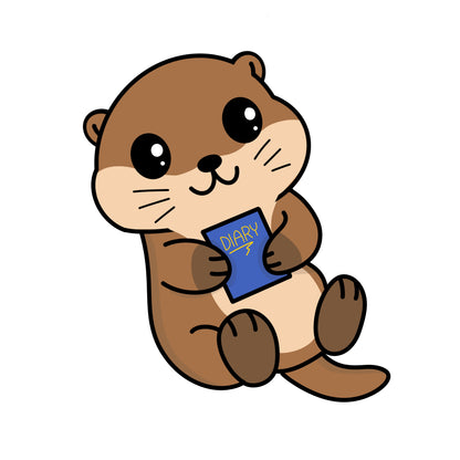 Diary of an Otter | Single Vinyl Sticker