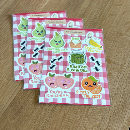 Pun-believable Picnic Sticker Sheet