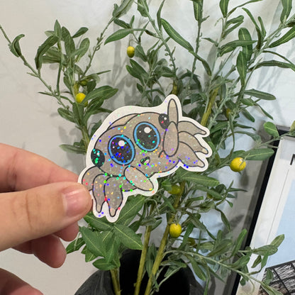 Jumping Spider Says Hi | Single Vinyl Sticker