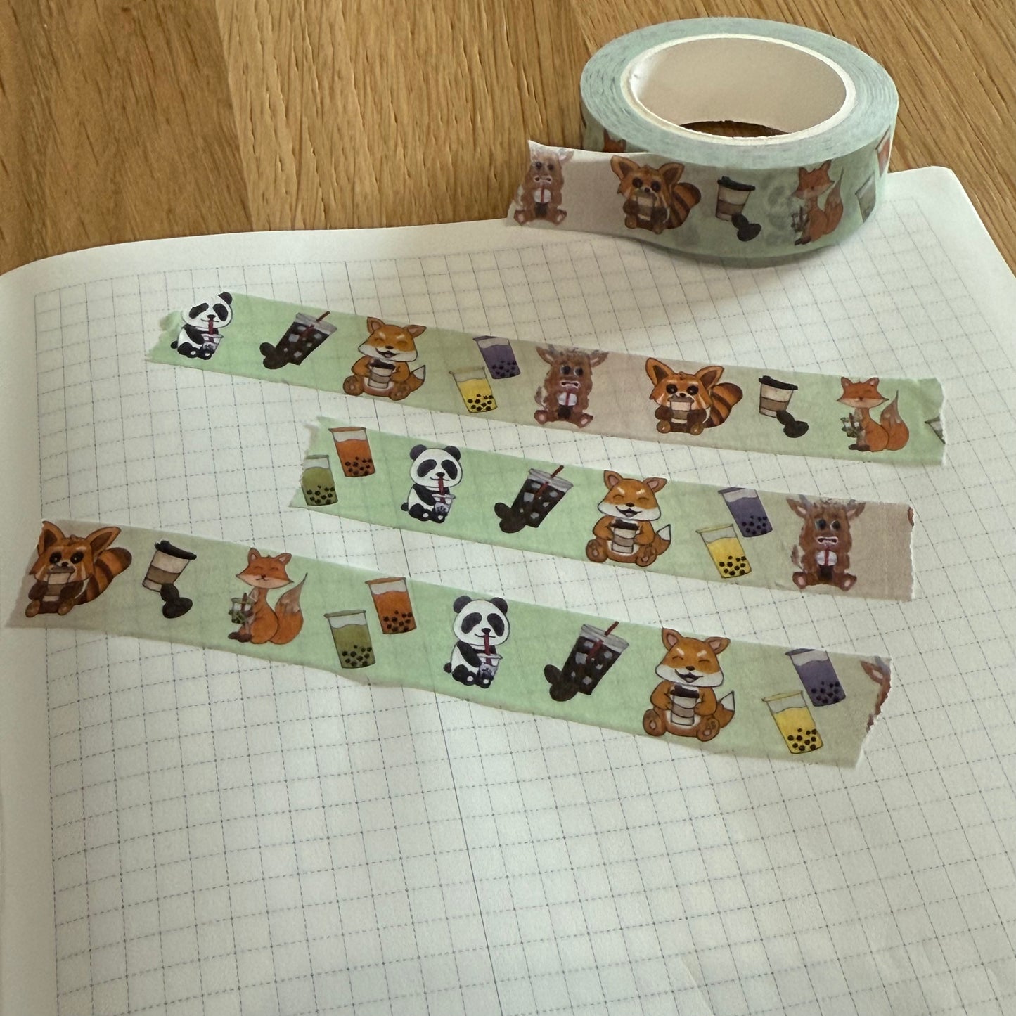 Animals, Coffee & Boba | Washi Tape