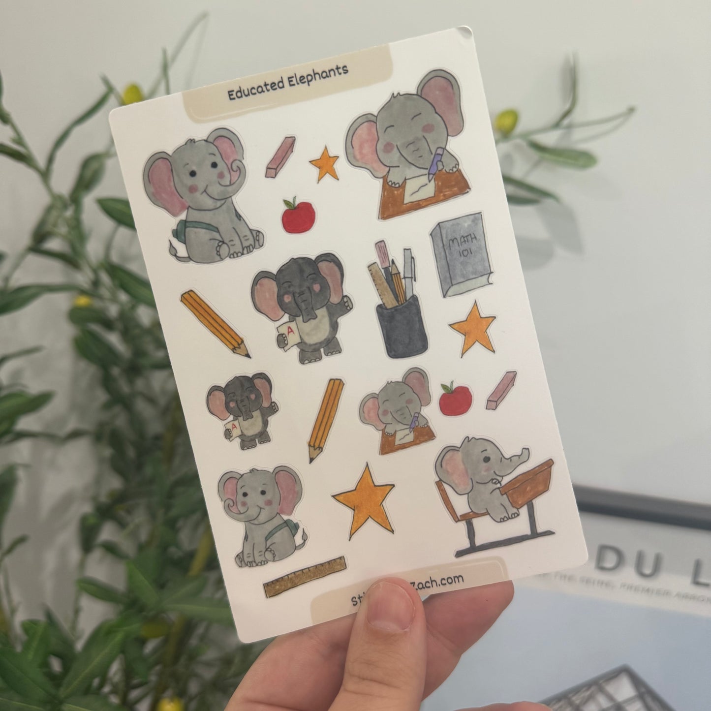 Educated Elephants | Sticker Sheet