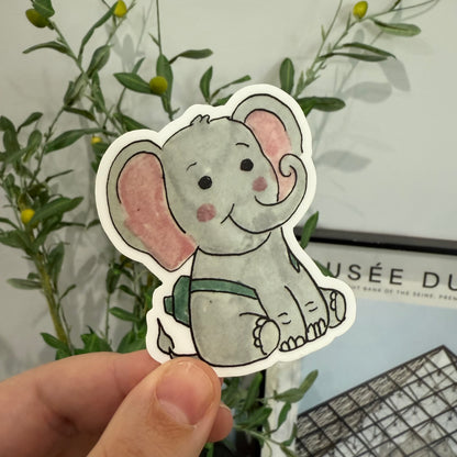 Back to School Elephant | Single Sticker
