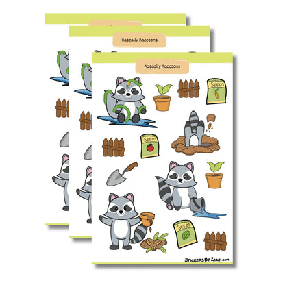Rascally Raccoons | Sticker Sheet