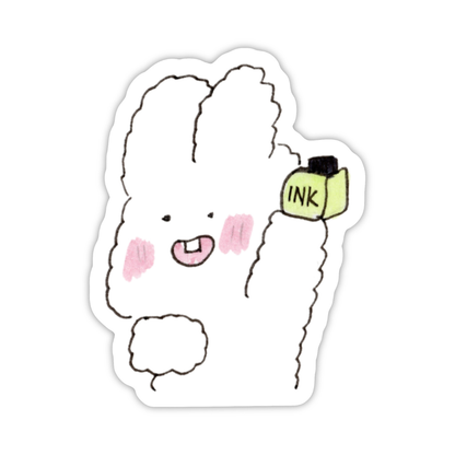 Bunny & Ink | Single Sticker