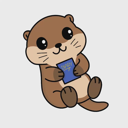 Diary of an Otter | Single Vinyl Sticker